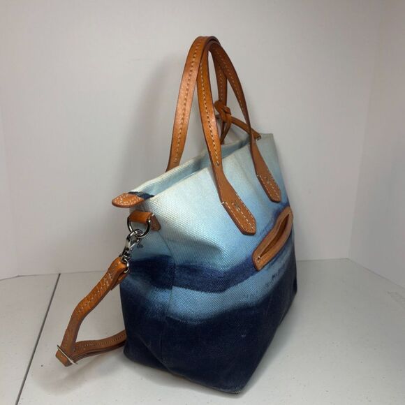 Brighton Spring Refresh Comtempo Bluewater Leather Satchel Purse Coastline Women - Picture 6 of 10